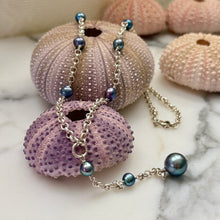 KESHI AND TAHITIAN STATION Y NECKLACE 18" SS (N28)