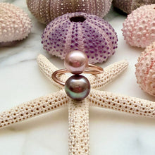 LUXE LAVENDER PINK EDISON PEARL BUBBLE RING 8/9 RGF (R13)