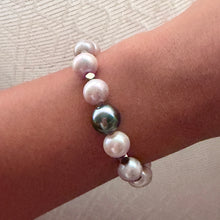 TAHITIAN & LIGHT LAVENDER MOMI BRACELET MED (B4)