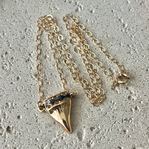 MAKO DIAMOND HEAD NECKLACE 16" GF (N43)