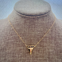 MAKO DIAMOND HEAD NECKLACE 16" GF (N43)