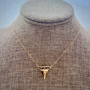 MAKO DIAMOND HEAD NECKLACE 16" GF (N43)