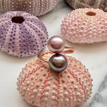 LUXE LAVENDER PINK EDISON PEARL BUBBLE RING 8/9 RGF (R13)