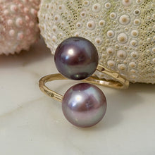 LAVENDER & DEEP LAVENDER BUBBLE RING 8/9 ADJ GF (R18)