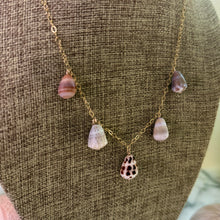 5X CONE SHELL STATION NECKLACE 17" HEB GF (N16)