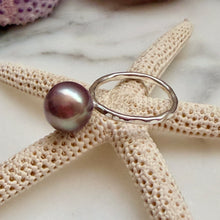 LAVENDER EDISON PEARL SOLITAIRE RING SZ 6 SS (R5)