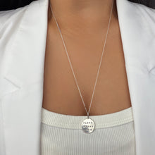 ALOHA MEANS LOVE EMBOSSED PENDANT NECKLACE 24" SS (N36)