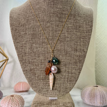 MERMAID CLUSTER NECKLACE 18" GF (N21)