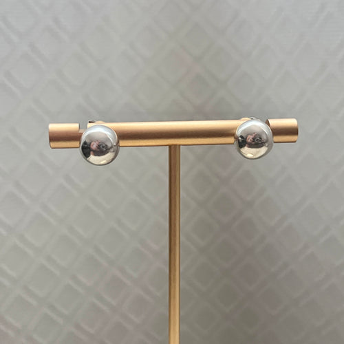 9.3MM ARTISAN STERLING SILVER BALL STUDS GF (E4)