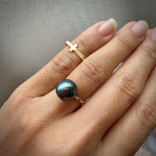 SIDE CROSS MIDI RING SZ 3 GF (R7)