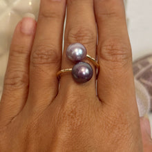 LAVENDER & DEEP LAVENDER BUBBLE RING 8/9 ADJ GF (R18)