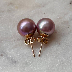 9.5MM EDISON PEARL STUDS GF (E9)