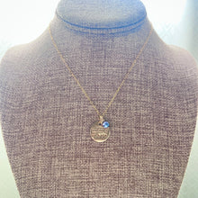 LOVE VERSE COIN & KESHI NECKLACE 16" GF (N24)