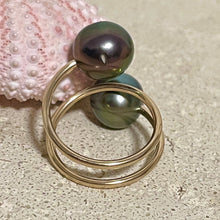 TAHITIAN PEARLS HULA RING SZ 7.5/8 (R14)