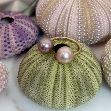 PEACH & PINK EDISON PEARL OPEN CUFF RING 5/6 GF (R20)