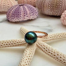 TAHITIAN PEARL SOLITAIRE RING SZ 5.75 GF (R3)