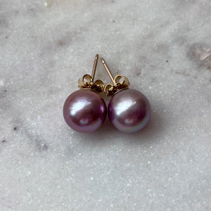 9.5MM EDISON PEARL STUDS GF (E9)