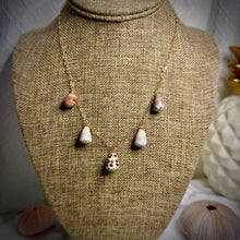 5X CONE SHELL STATION NECKLACE 17" HEB GF (N16)