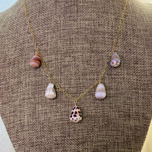 5X CONE SHELL STATION NECKLACE 17" HEB GF (N16)