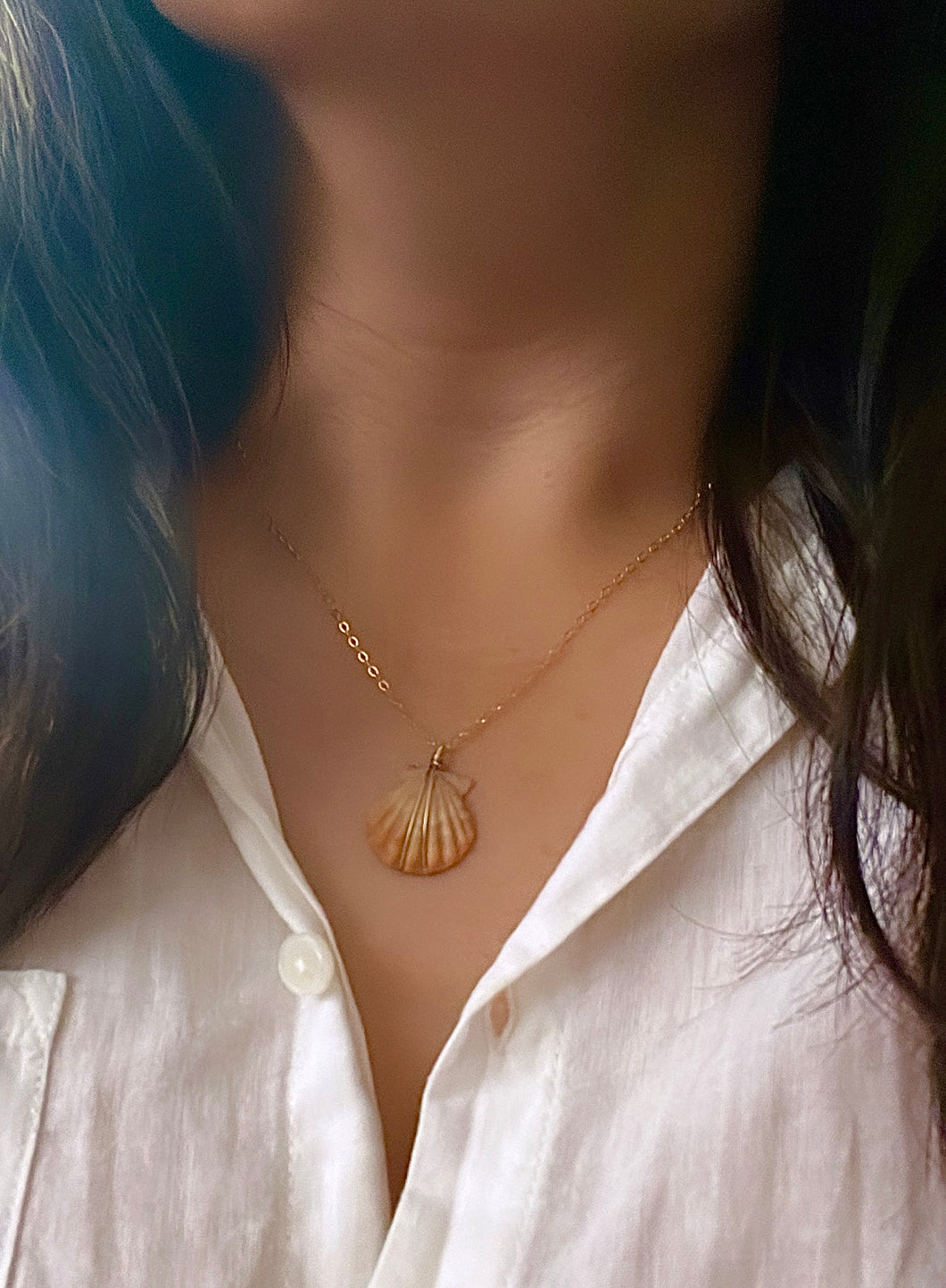 MAUI SUNRISE SHELL NECKLACE 18