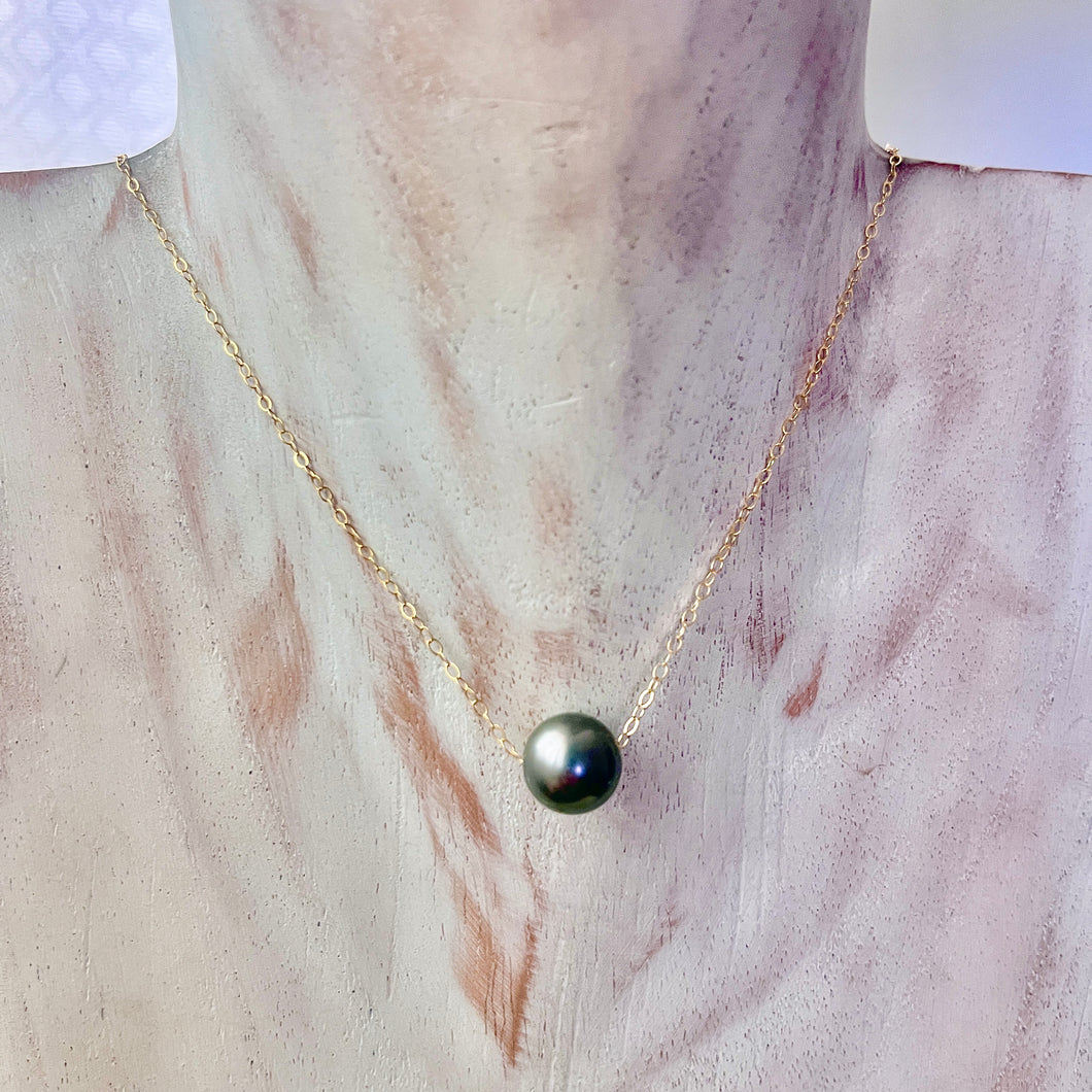 FLOATING PEARL NECKLACE (TAHITIAN PEARL)