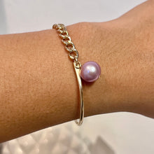 PINK EDISON PEARL BANGLE BRACELET SM/MED GF (B23)