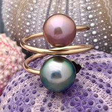 HULA RING (TAHITIAN & EDISON PEARLS)