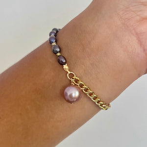 EXCLUSIVE CUBAN & KESHI EDISON 50/50 BRACELET (B40)
