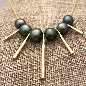 URCHIN NECKLACE (TAHITIAN PEARLS)