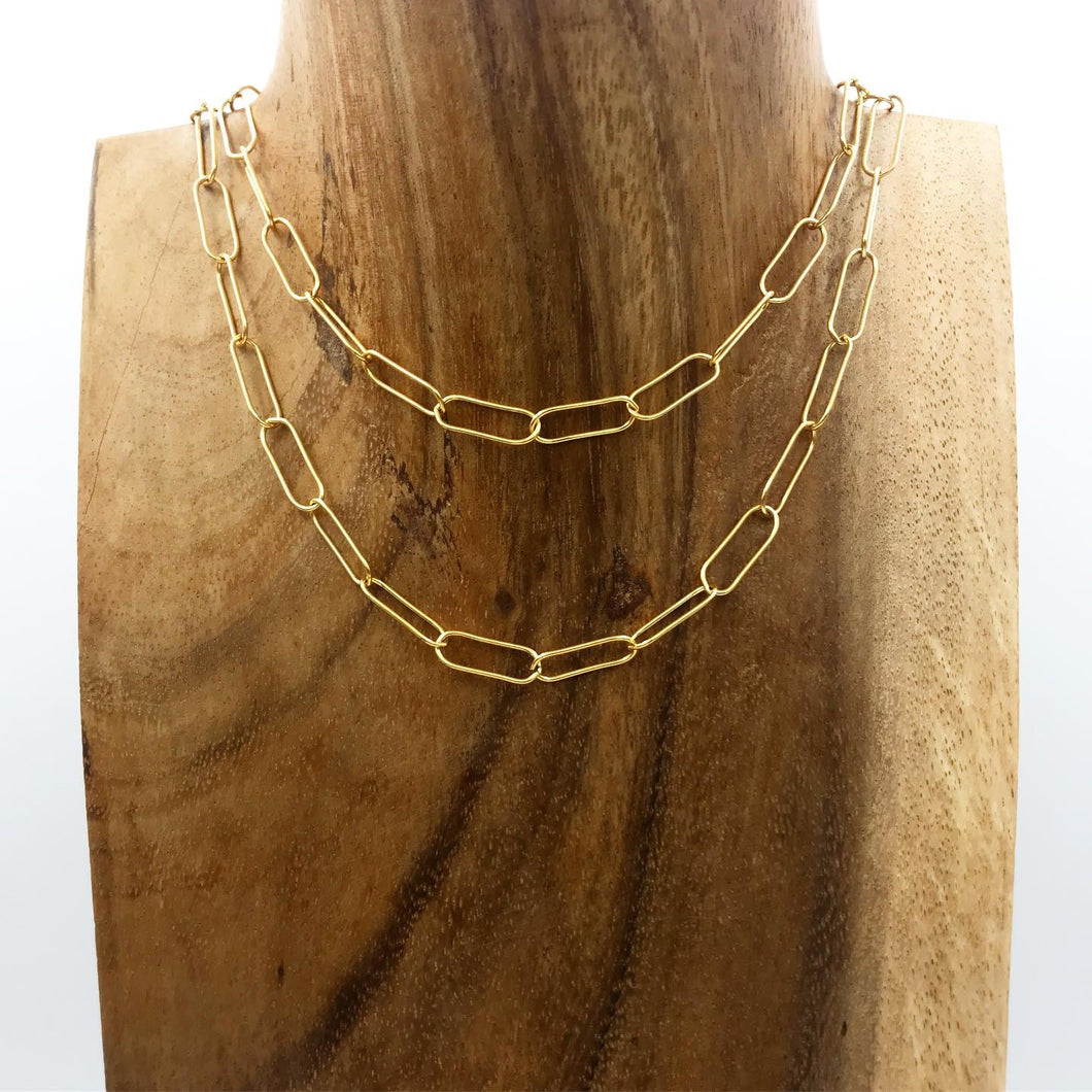 VERSATILE 5/8” LINK NECKLACE (GOLD FILLED)