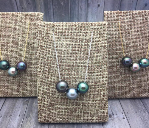 TRICOLOR TAHITIAN PEARL NECKLACE