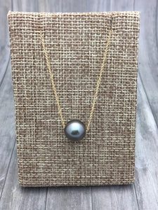 FLOATING PEARL NECKLACE (TAHITIAN PEARL)
