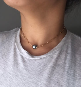 SKY NECKLACE (TAHITIAN PEARL)