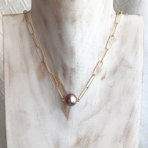 PINK BERRY NECKLACE (EDISON PEARL)