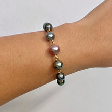 EDISON & TEN TAHITIAN PEARL INTERLINK BRACELET MED GF (B24)