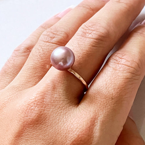 SOLITAIRE EDISON PEARL RING