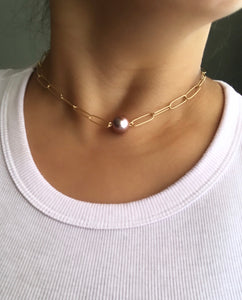 PINKBERRY NECKLACE (EDISON PEARL)